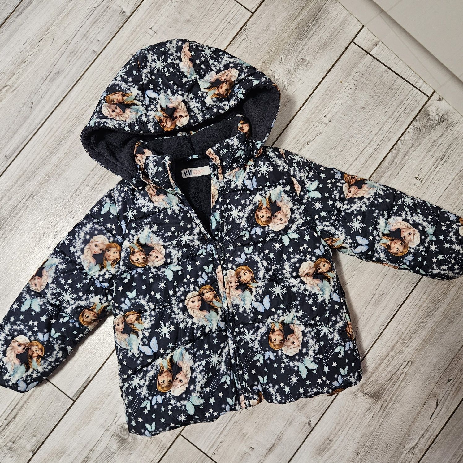 Зимно яке H&M с Елза и Анна, размер 92-98
