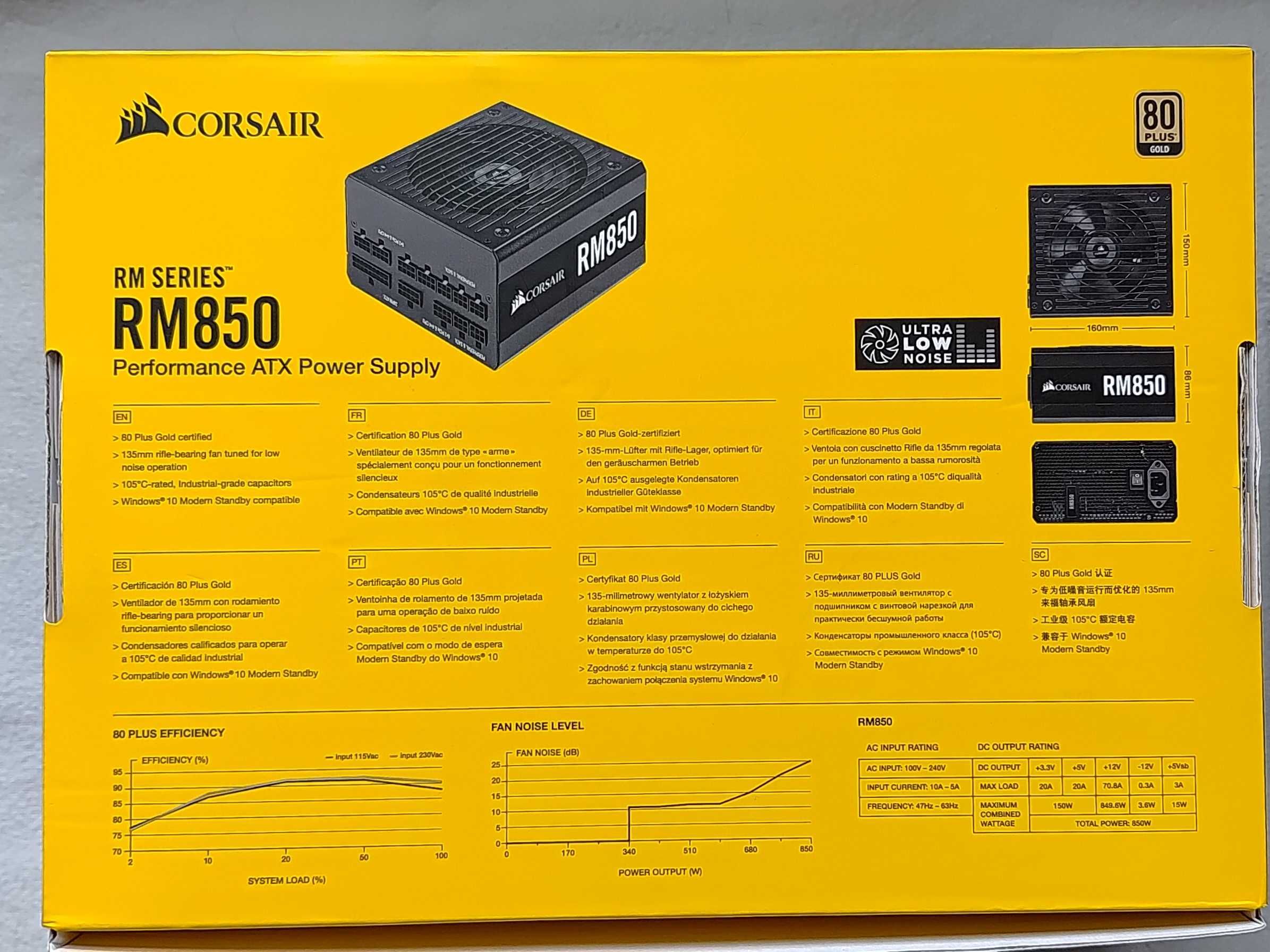 CORSAIR RM850 - Захранване 850W