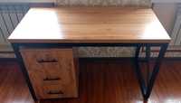 Лофт стол| офисный стол с тумбой