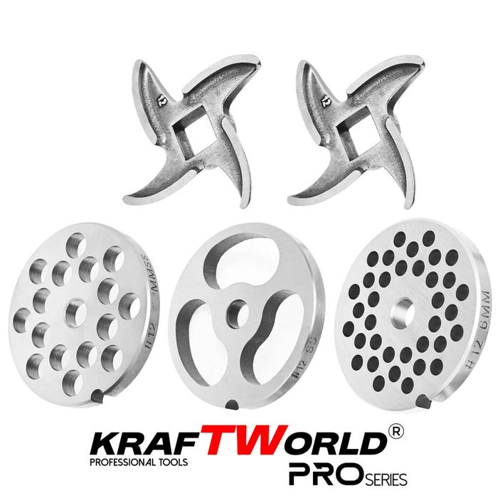 Професионална Месомелачка с редуктор KraftWorld 1200W
