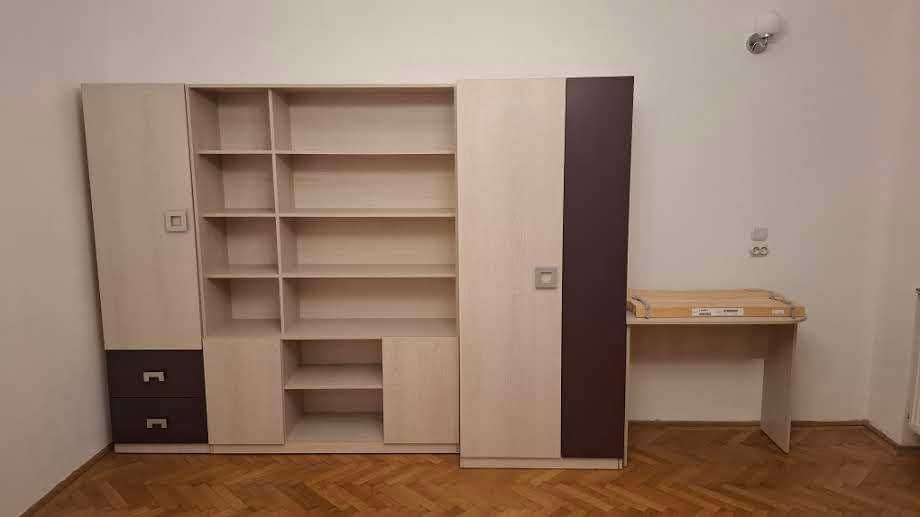 Set mobila dormitor biblioteca dulap haine birou canapea pat Mobexpert