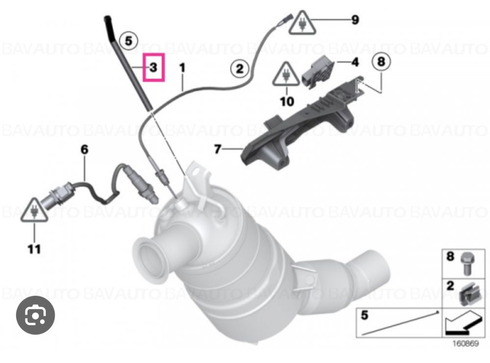 Furtun senzor presiune dpf, bmw f30,f10, e90 2.0d