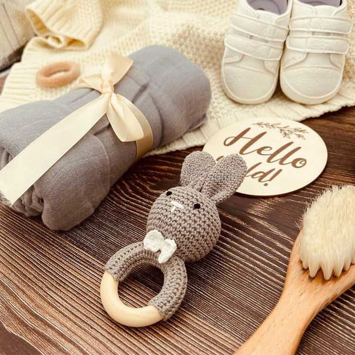 Set cadou nou nascut gri sau roz