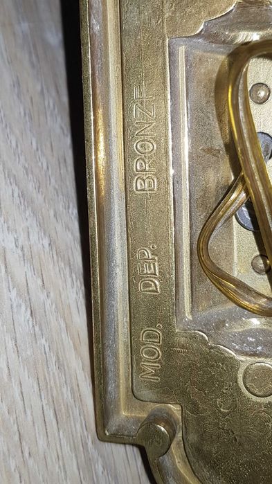 Чифт старинни бронзови аплици в стил Наполеон трети