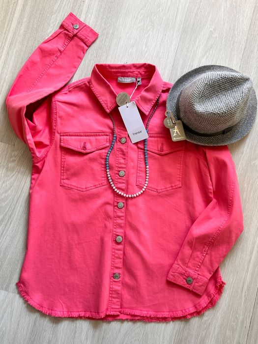 Нова кокетна плътна риза/яке