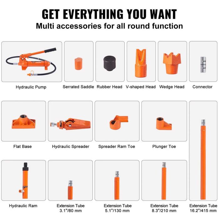 НЕМСКИ Хидравличен крик 4-тонен + ПОДАРЪК ЛЕД ФЕНЕР