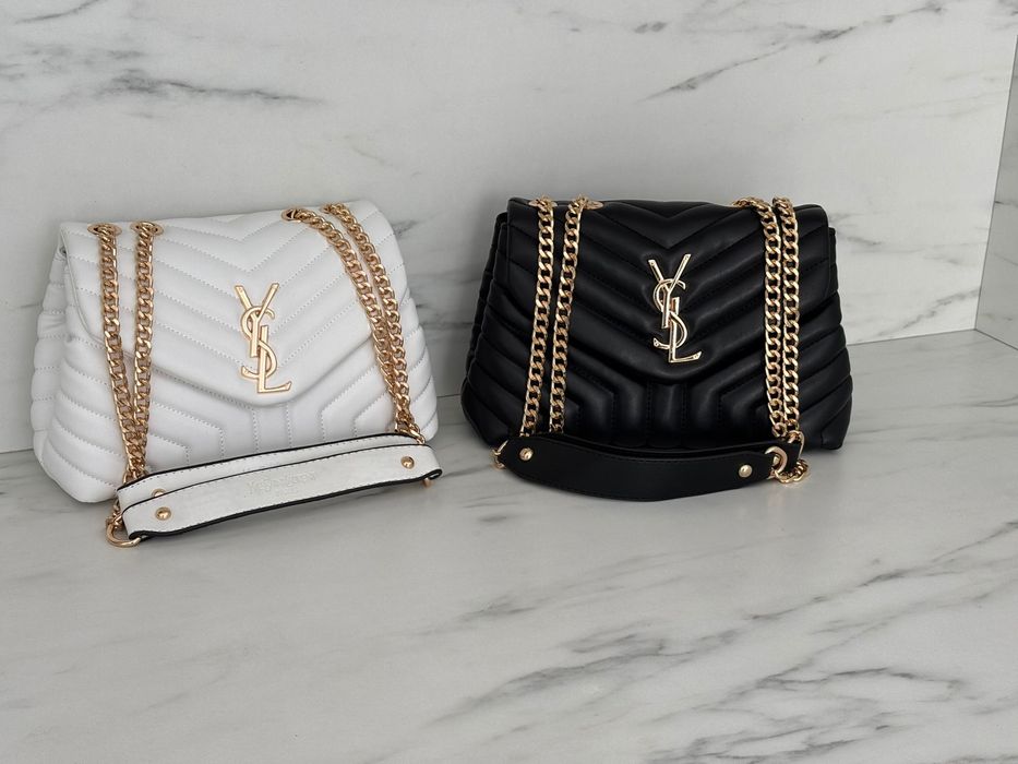 Geanta Guess / Michale Kors Alb-Negru-Crem-Maro