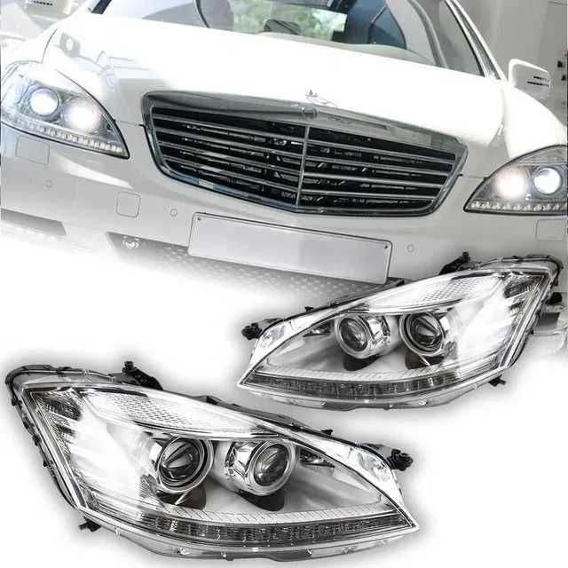 LED фарове за Mercedes W221 S-Class Facelift – диодни фарове с лупи
