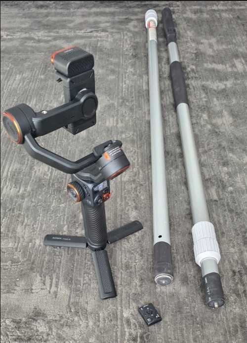 Kit gimbal/stabilizator Hohem IStady M6, tija telescopica, telecomanda