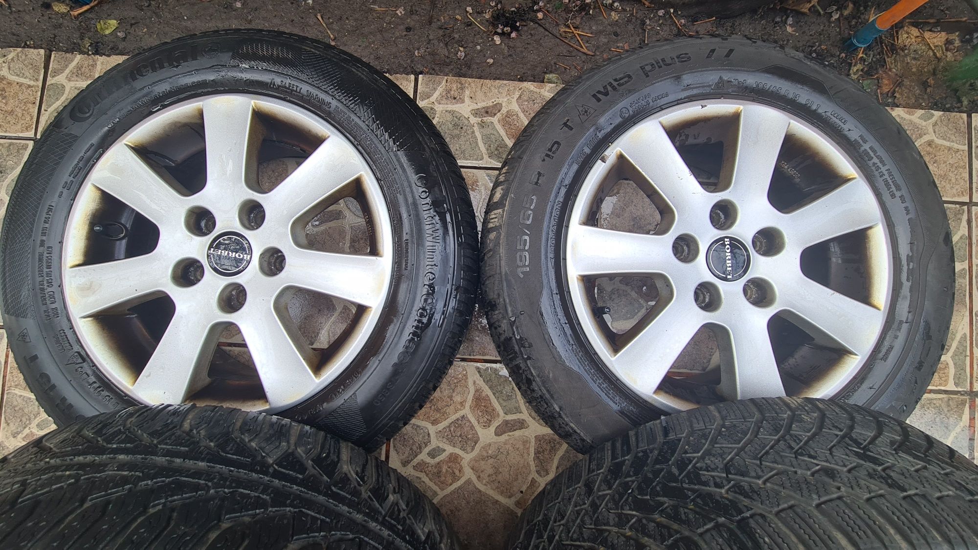 Roti iarna 5x112 anvelope 195 65 r15 jante aliaj vw golf skoda seat au