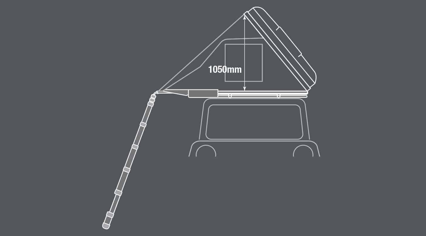 Cort auto Ironman 4x4  - 3 persoane, capac ABS si anexa inclusa