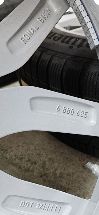 Jante BMW X5 G05 X6 G06 echip iarna 265 50 19 Continental 7mm DOT 2022