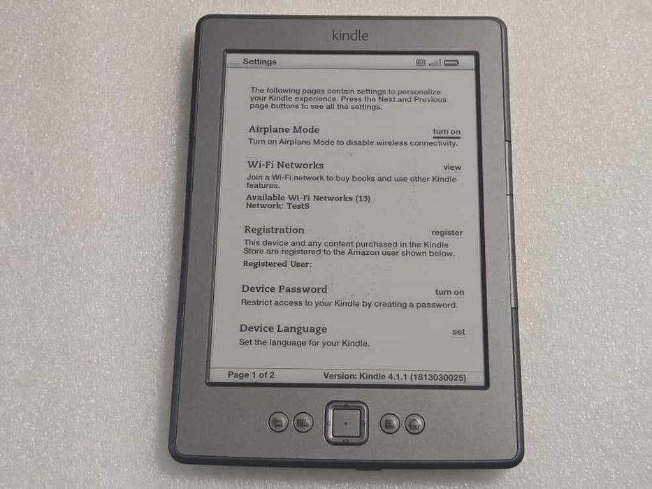 eBook Amazon Kindle 4 .gen 2gb 6 Inch Wifi D01100 - poze reale