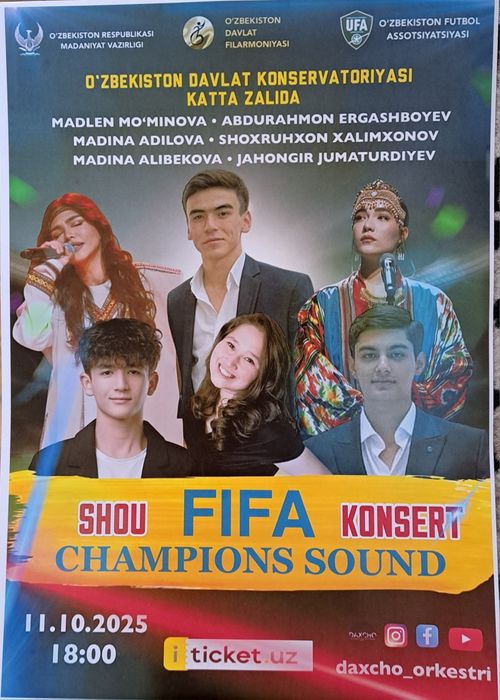 Ajoyib shou kansertiga tashrif buyuring futbol kechasi 100% jonli ijro