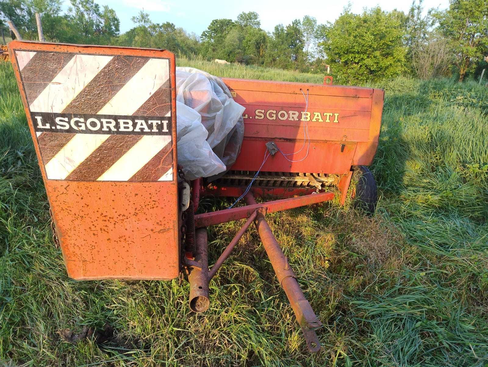 Utilaje tractor - cositoare pe tamburi, presa de balotat, grebla