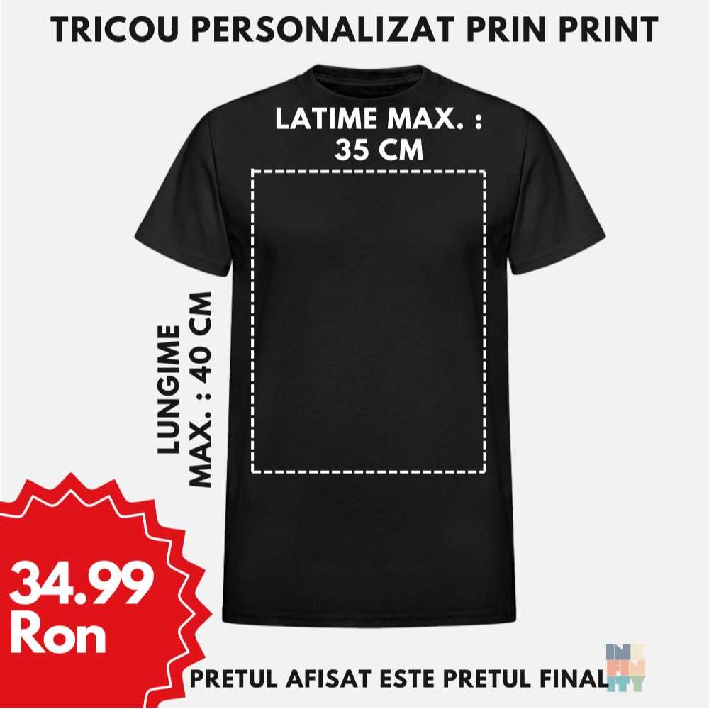 Tricou Personalizat Imprimare/Broderie pentru Barbat/Femeie