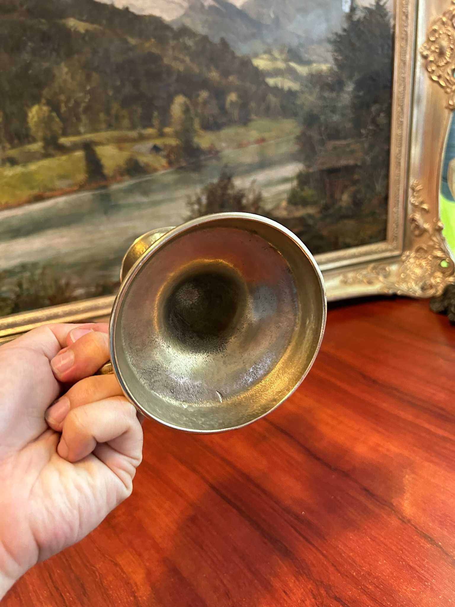 MA341 Sfesnic masiv de bronz 422g 11,5cm h si 10,5 cm diametru