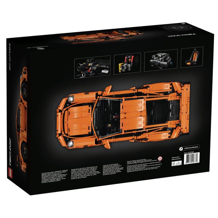 Конструктор Lego Porsche 911 GT3 RS | 2758 деталей | Большая модель