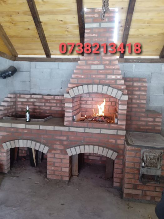 Grătare de cărămidăde grădina