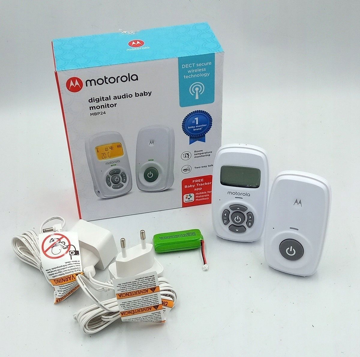Радионяня baby phone Motorola MBP24 с дисплеем комнатной температуры