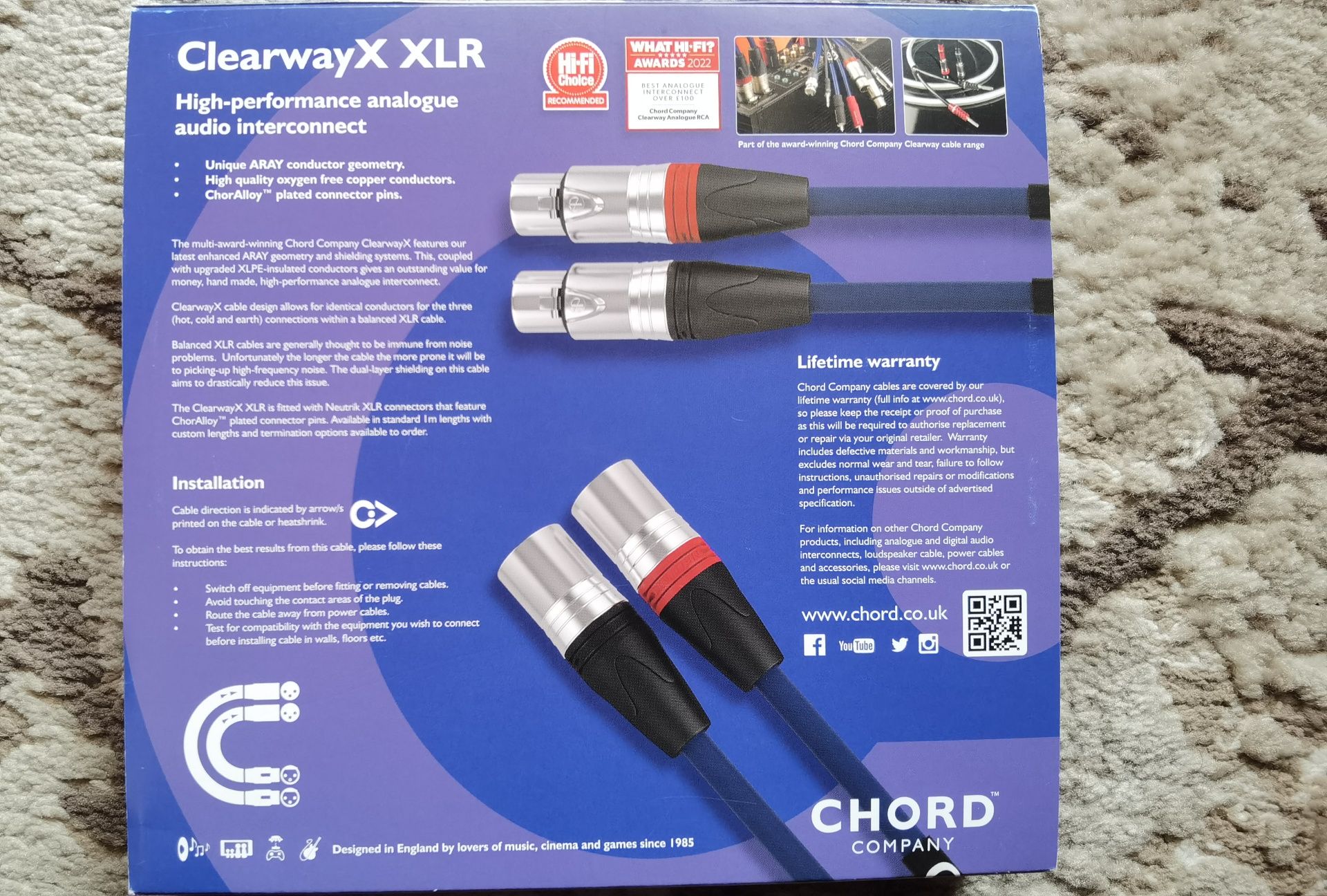 Chord Clearway X xlr