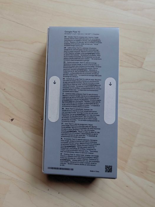 Google Pixel 10 128 GB телефон цвят черен Obsidian