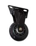 Set 6 roti silicon, universale, 7 cm, silentioase, negre