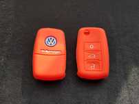 Husa pt Cheie auto VW,Cauciuc cu logo VW Golf 5,6,Passat,Tiguan,Cady