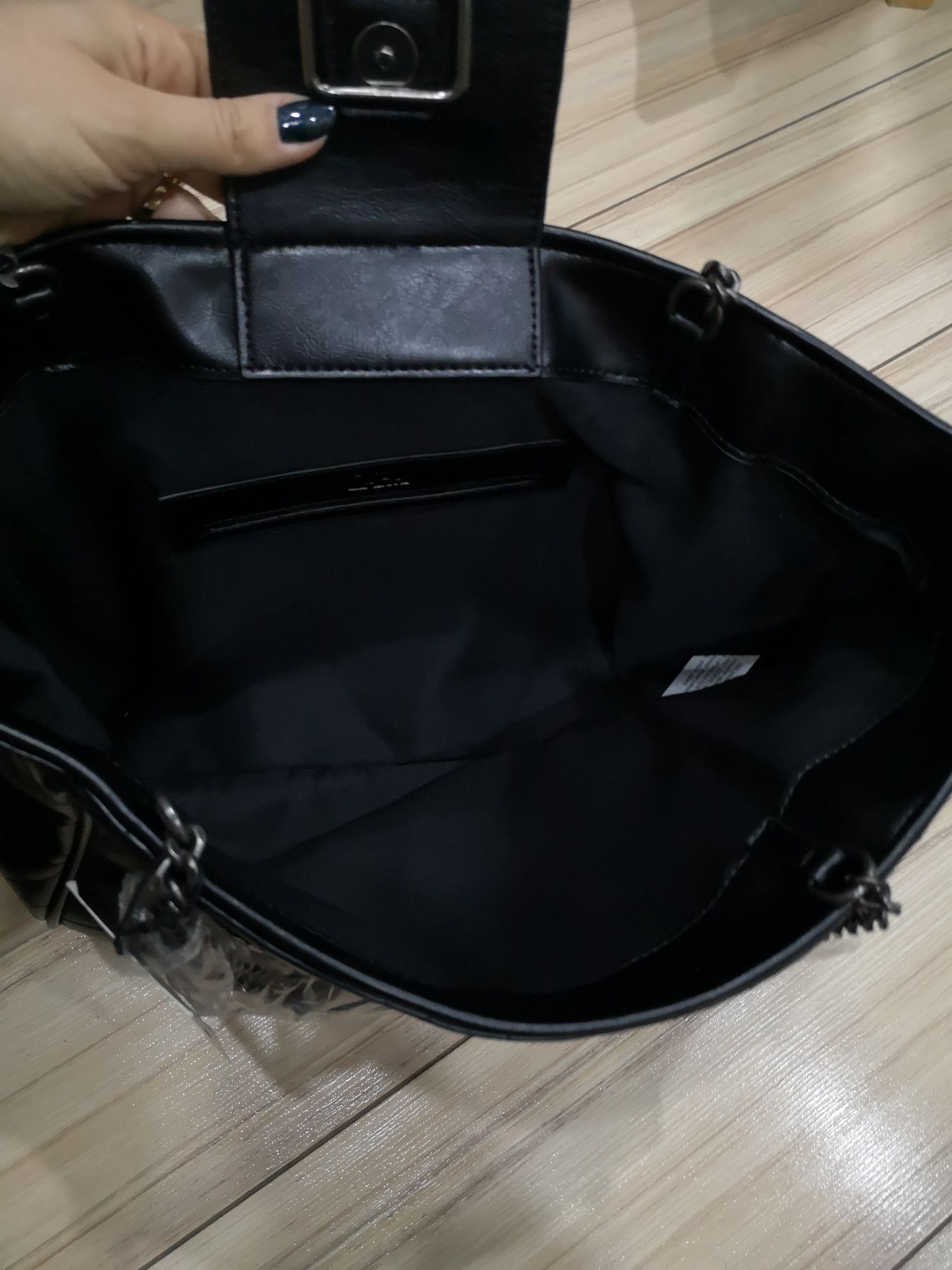 Черна чанта Зара Zara