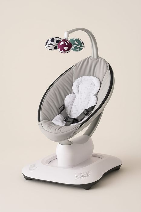 Электрокачалка 4moms MamaRoo 5 Sage + вкладыш Sand Plush