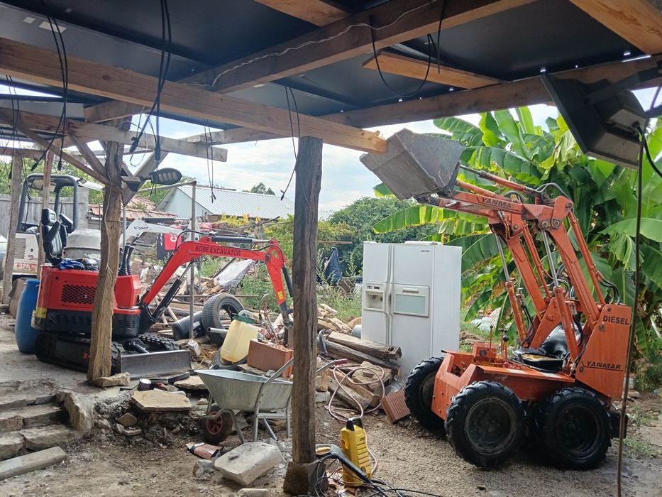 Мини багер 1.2тона + хидравличен стердел