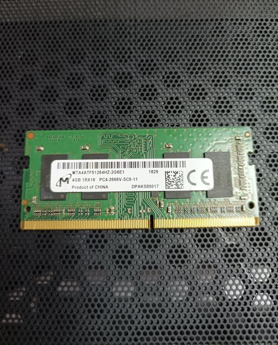 Оперативная память SO-DIMM Micron DDR4 2666 4Gb в идеале