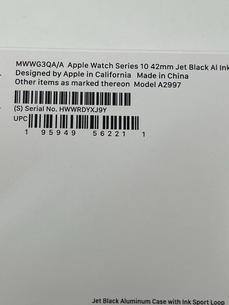 НОВО Apple watch 10 42mm jet black