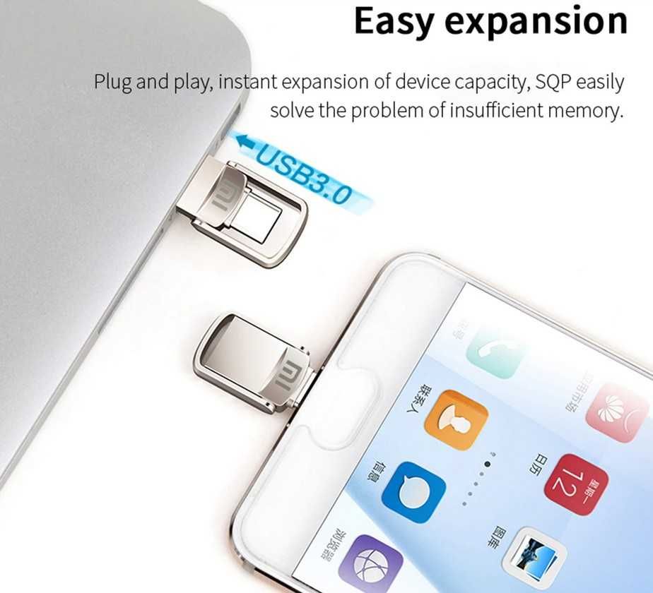 XIAOMI U-DISK (2 in 1) USB-C & USB 3 - 2 Tb flash drive WATERPROOF