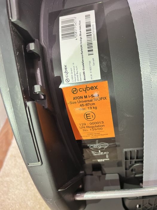 Стол кола Cybex ATON M i-Size Universal ISOFIX 45-87cm