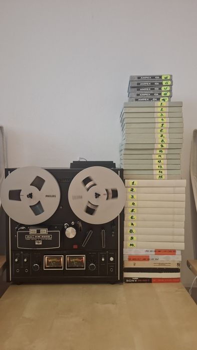 Magnetofon Akai GX 210 Autorevers Benzi magnetofon.