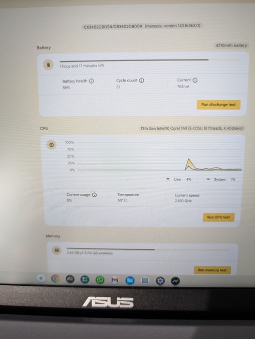 Laptop Chromebook Plus CX34 - 14in FHD, Intel Core i3, 8GB RAM, 256GB