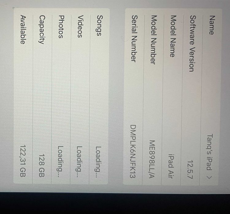 iPad Air (WiFi) / 128GB / ME898LL/A