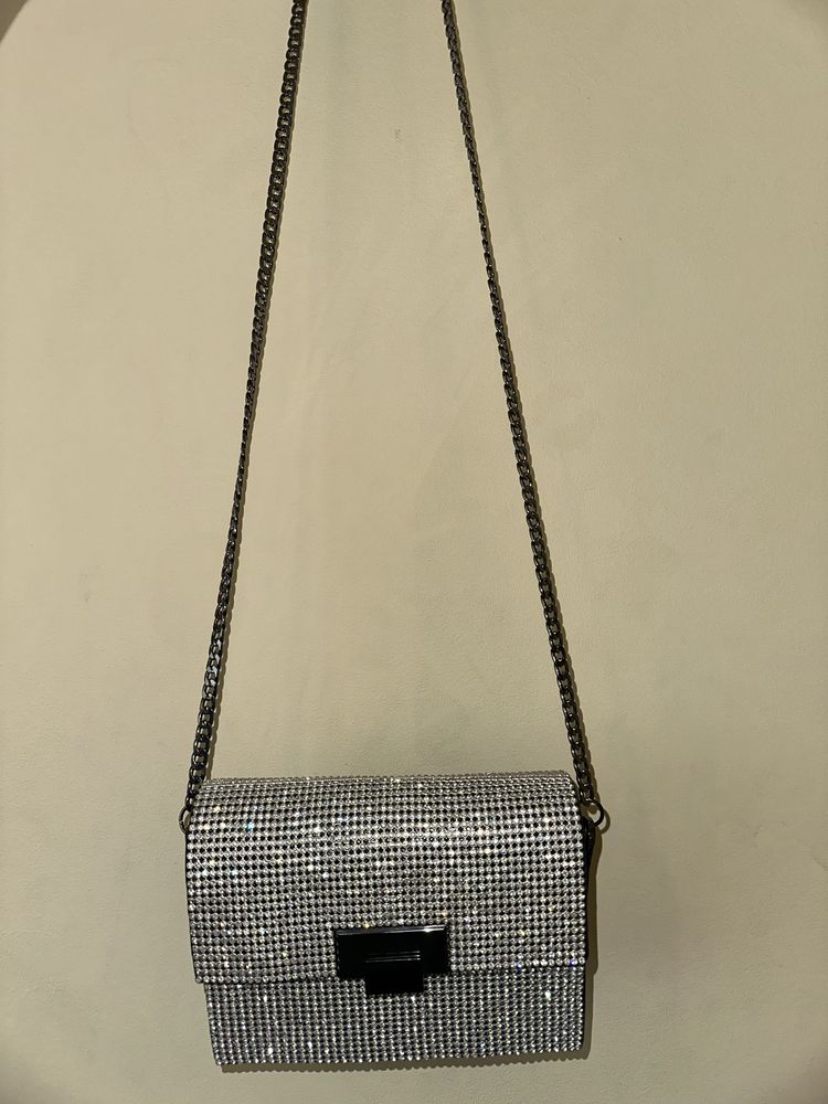 Малка дамска чанта - ROSIE Diamante Cross Body Bag