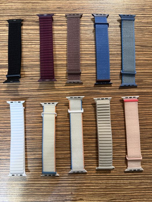 Спортивные ремешки для Apple Watch 44/45/46/49 мм