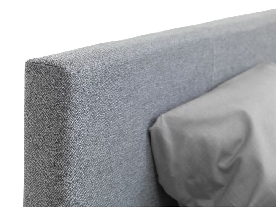 Pat rabatabil tapițat 140x200 cu saltea inclusa, din stofa