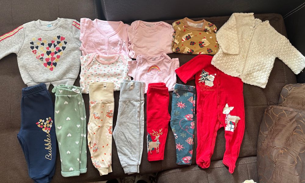 Дрехи да момиче 68 см лот есен зима