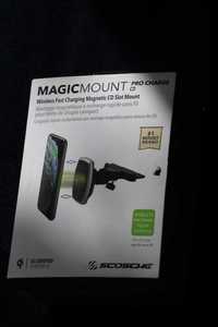 Suport auto magnetic MagicMount Pro Charge CD cu încărcare Qi