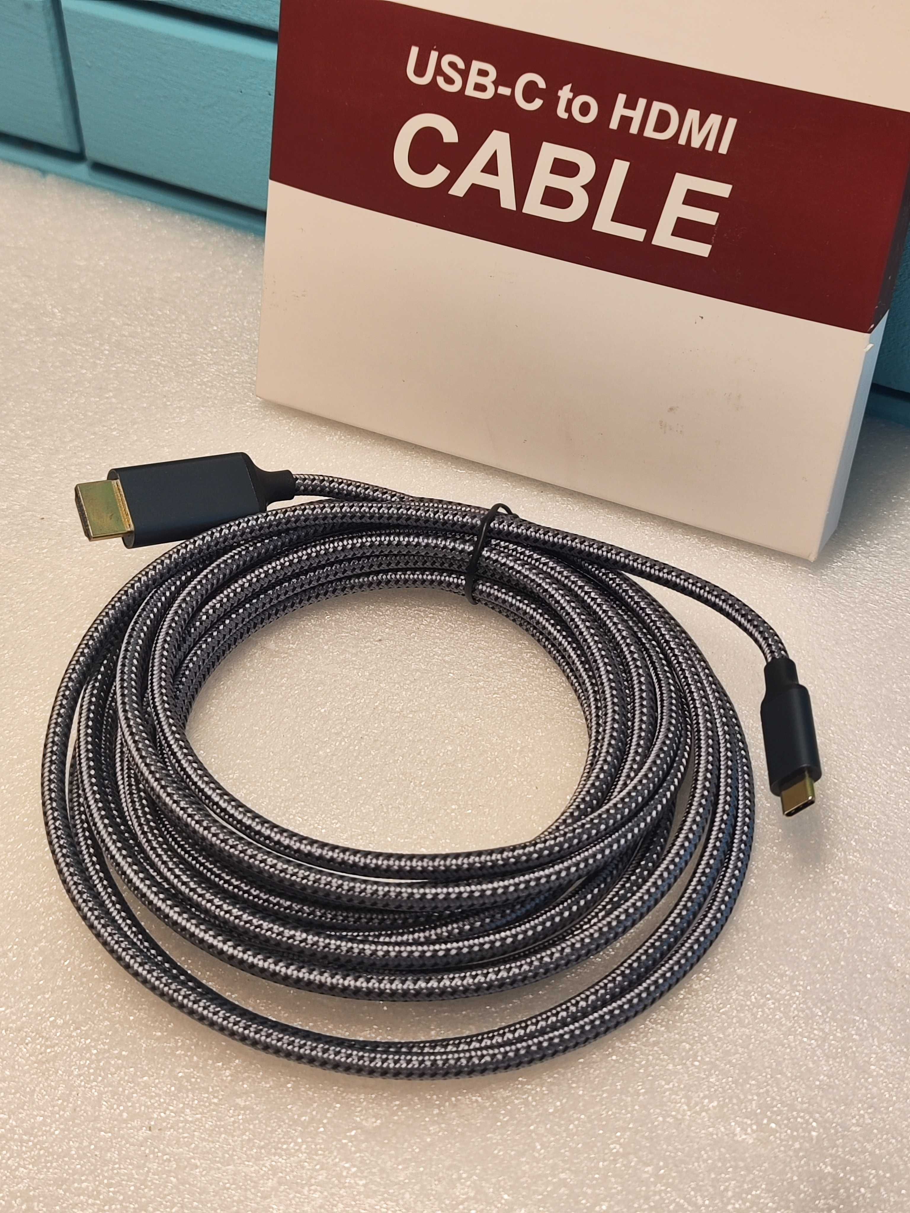 ARISKEEN USB-C към HDMI Кабел 5M – Съвместим с MacBook и iPhone