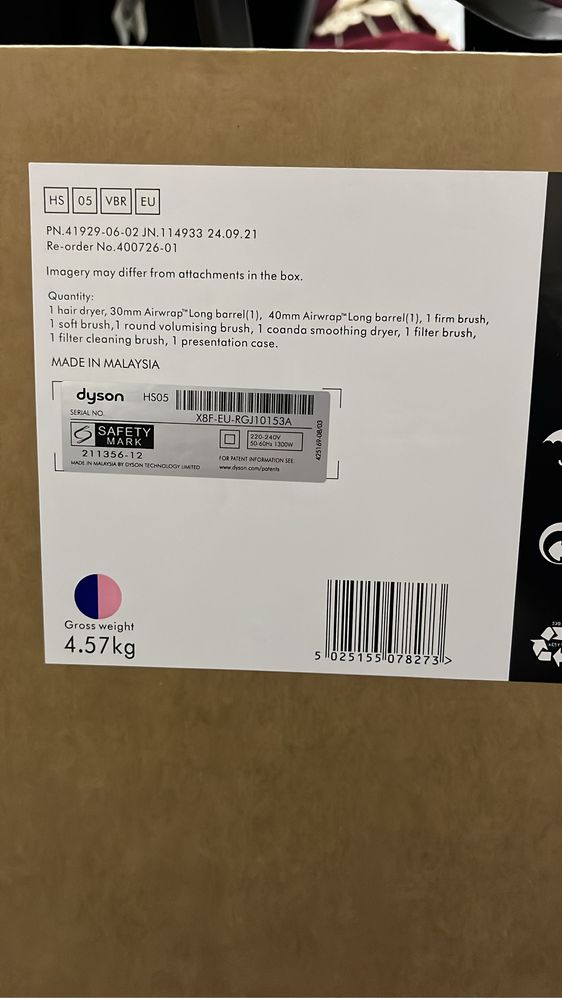 Dyson airwrap complete long