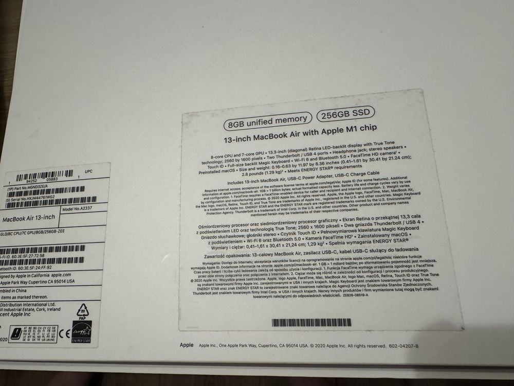 13-inch MacBook Air M1 chip
