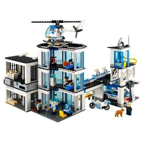 Lego Cities полицейский участок качественный аналог Лего 894 деталей