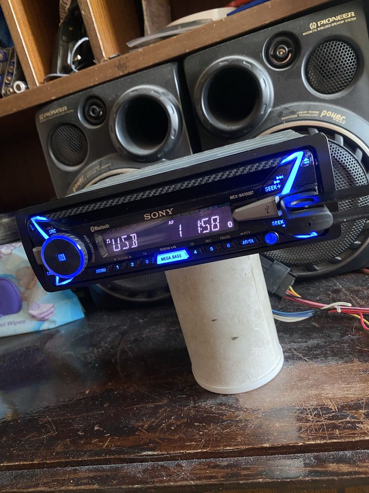 SONY MEX-N4100BT - 4X55W - Bluetooth, USB, CD плеър за кола сд, радио