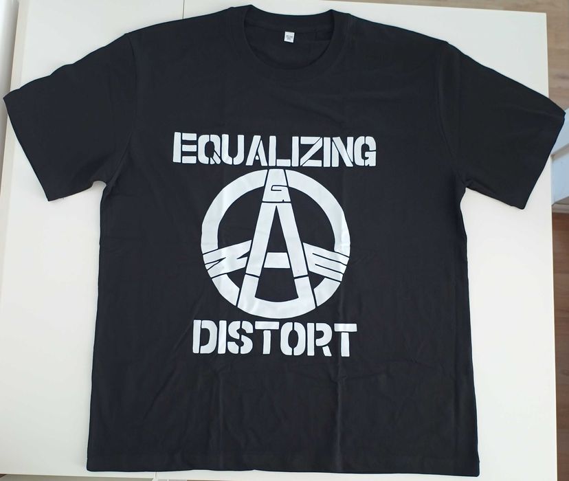 Tricou imprimat fata/spate punk Equalizing Distort XXL