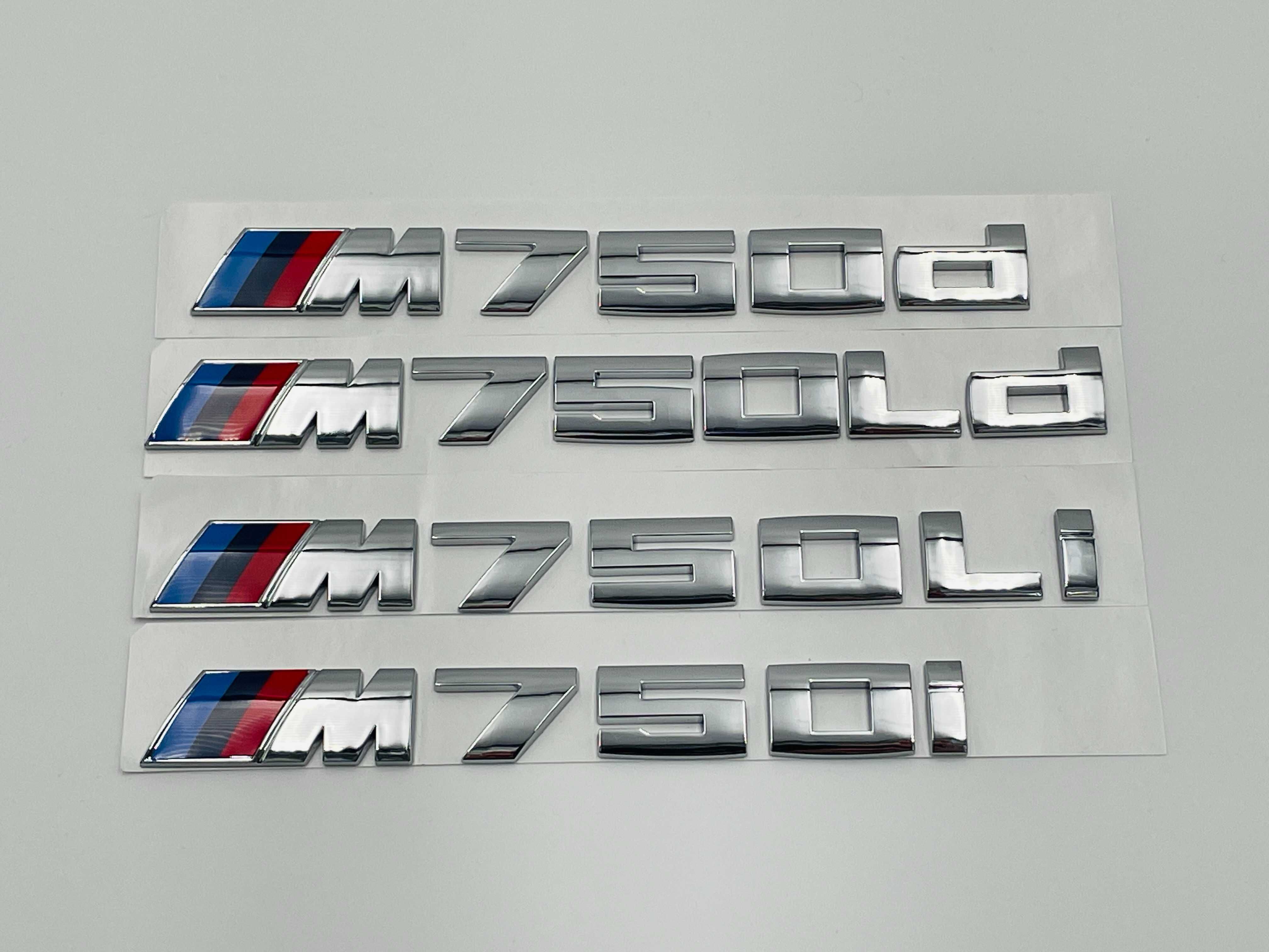 Emblema compatibila BMW M750Li crom